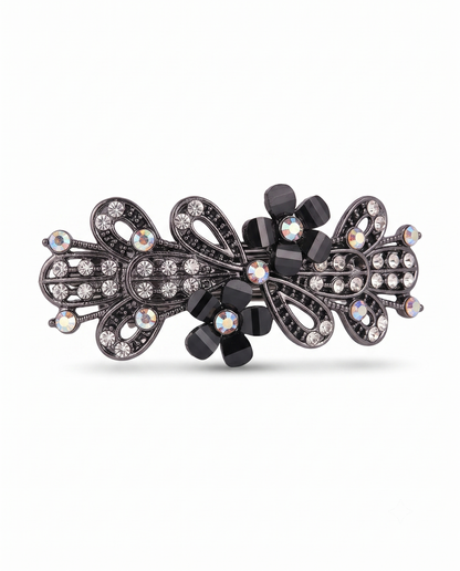 Floral Crystal Hair Clip