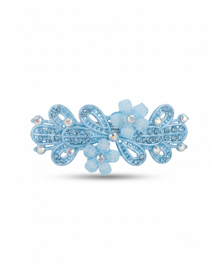 Floral Crystal Hair Clip