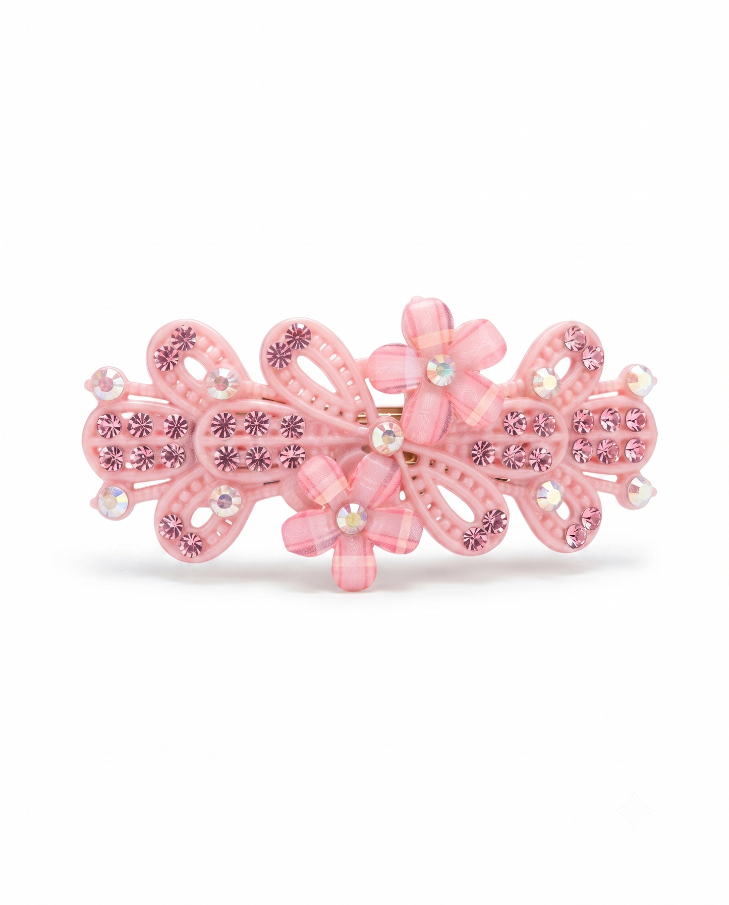 Floral Crystal Hair Clip