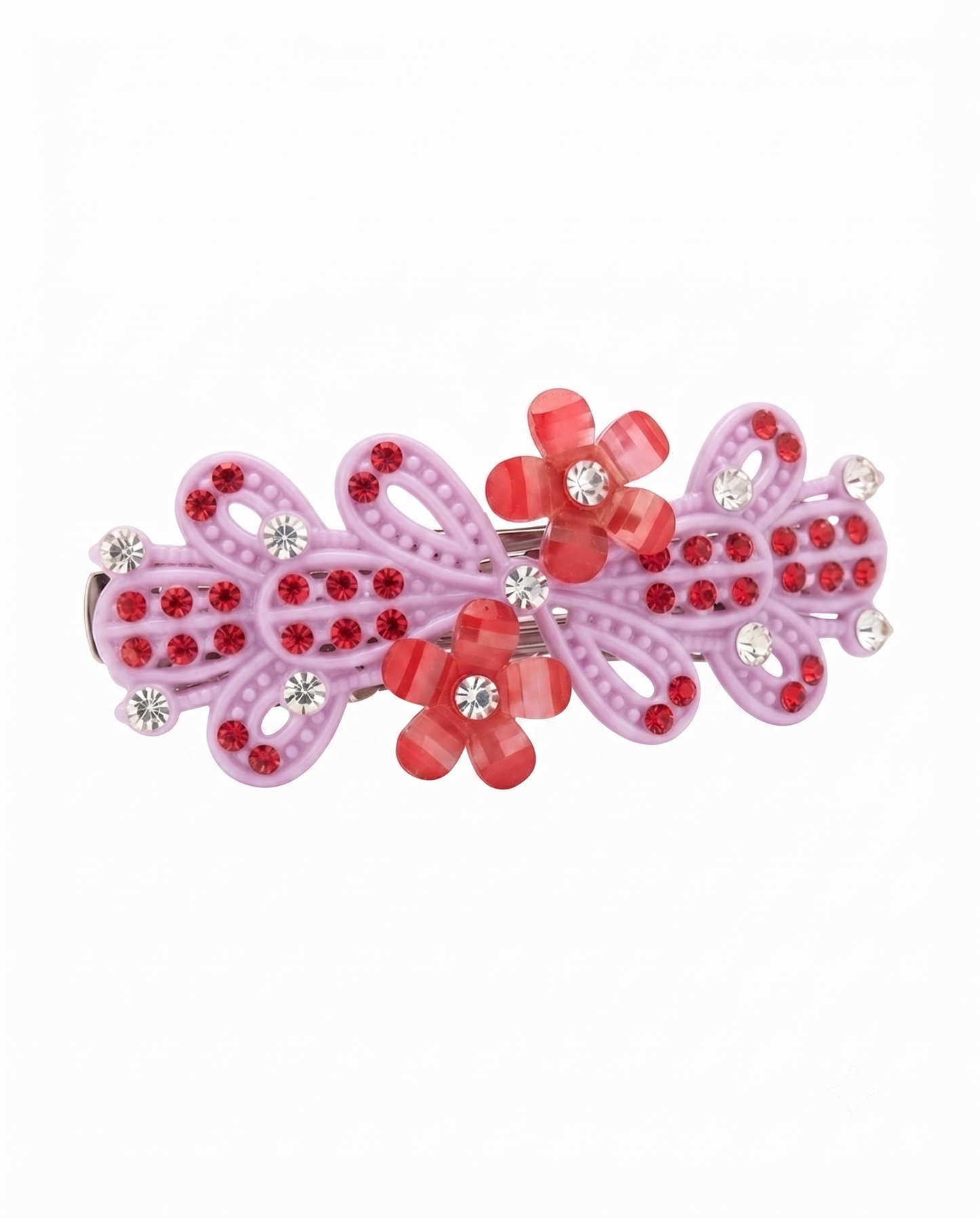Floral Crystal Hair Clip